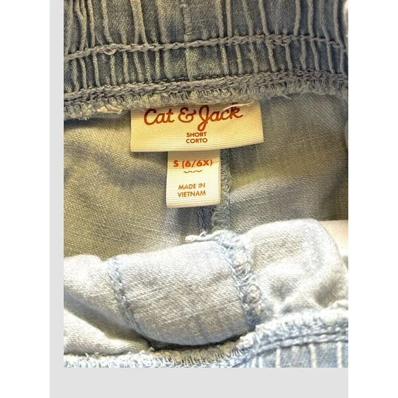 Lot of 3 Girls Denim Shorts Size Small (6/6X) Cat & Jack Copper Key Assorted - Picture 4 of 11